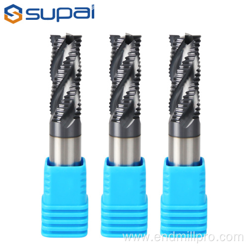 Solid Carbide 4Flutes Roughing End Mill For Steel